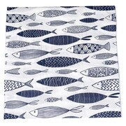 Blue Fish Paper Lunch Napkins 2 Ply Pk 20