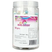 Lolly Candy Rolls Jar 400g (Pk 50)