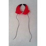 Black & Red Devil Horns on Elastic (1 Pair)
