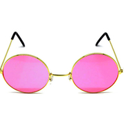 Large Lennon Glasses Rose Lenses Pk 1 