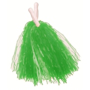 Green Cheerleader Pom Poms (Pk 2)