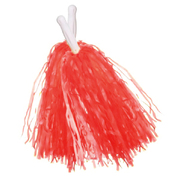 Red Cheerleader Pom Poms (Pk 2)