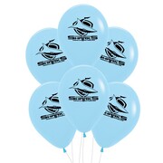 Cronulla Sharks NRL Supporter Team Balloons 30cm 6 Pack Licensed Latex