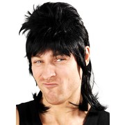 Dazza Black Mullet Wig Pk 1
