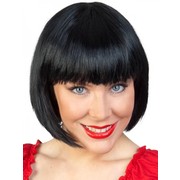 Black Paige Bob Wig With Fringe Pk 1 
