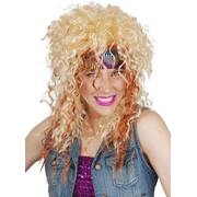 80s Rocker Blonde Curly Wig