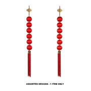 Chinese New Year Red Bauble Hanging Decoration 90cm Assorted