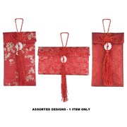 Chinese New Year Deluxe Red Silk Money Pouch Assorted