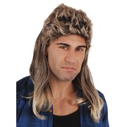 Billy Blonde and Brown Mullet Wig Pk 1