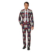 Adult Day of Dead Sugar Skulls Suit Costume Mens XX Large