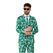 Adult Cannabis Weed Suit Costume Mens Large
