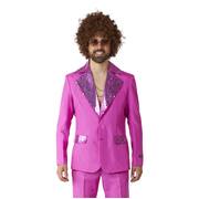 Adult Pink Disco Suit Costume Mens Medium