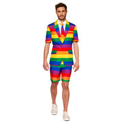Adult Summer Rainbow Suit Costume Mens Large