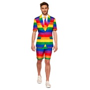 Adult Summer Rainbow Suit Costume Mens X Large