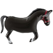 Black Horse Supershape Foil Balloon 89cm 