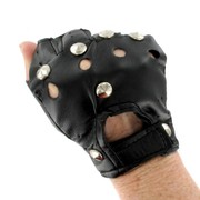 80's / Punk Party Gloves - Black Vinyl Pk2 