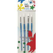 Face Paint Brush Set Pk 4 
