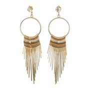 Gold Art Deco Flapper Earrings 1 Pair | 1920s Costume Jewellery