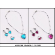 Pink or Blue Princess Costume Jewellery Set