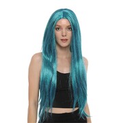 Turquoise Long Straight Wig Costume Accessory Cosplay