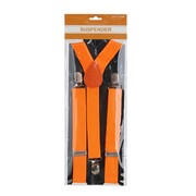 Neon Orange Suspenders Braces