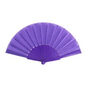 Purple Fabric Hand Fan