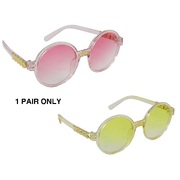 Yellow or Pink Hippie Hippy Glasses (Pk 1)