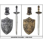 Silver or Gold Knight Costume Weapon Set