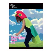 Child Caterpillar Cape Costume | Green Storybook Caterpillar Hooded Cape 115cm Kids Dress Up