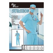 Adult Men's Surgeon Doctor Scrubs Costume Large | 5 Piece Medical Fancy Dress Set