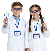 Child Doctor Scientist Dress Up Kit | 4 Piece Lab Coat Costume Set