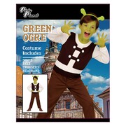 Green Ogre Kids Costume 4 Piece Set | Size XL 9–10 Years Dress Up Outfit