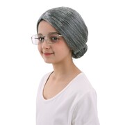 Little Old Lady Wig Grey Bun Style | Adult & Kids Costume Wig