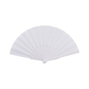 White Fabric Hand Fan