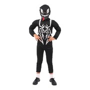 Poisonous Anti-Hero Superhero Kids Costume Padded Jumpsuit with Hood | Size Small 3–4 Years