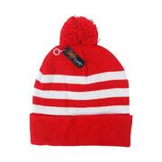 Red and White Stripe Wally Beanie