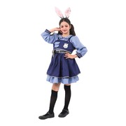 Child Judy Hopping Rabbit Costume Large 7-8 Yrs