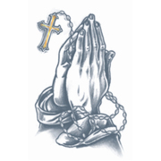 Prison Praying Hands Tattoo Pk 1