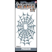 Prison Spider Web Tattoo (1 Tattoo) Pk 1
