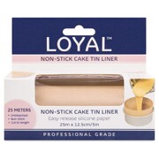 Loyal Non-Stick Cake Tin Paper Liner Roll 25m x 12.5cm