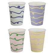 Ginger Ray Pastel Wave Paper Party Cups Pk 8