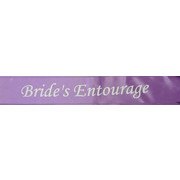 Bride's Entourage Purple Satin Sash Pk 1