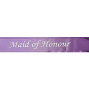 Maid of Honour Purple Satin Sash Pk 1