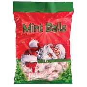 Red & White Stripe Christmas Mint Balls Lollies 500g