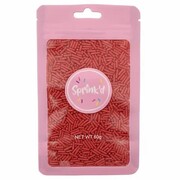 Sprink'd Red Jimmies Edible Cake Sprinkles 60g