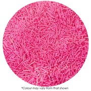 Sprink'd Bright Pink Jimmies Edible Cake Sprinkles 500g