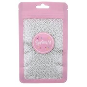 Edible White Sugar Balls 2mm Cake Sprinkles 60g