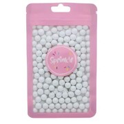 Edible White Sugar Balls Pearls 8mm Cake Sprinkles 60g
