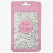 Sprink'd White Jimmies Edible Cake Sprinkles 60g