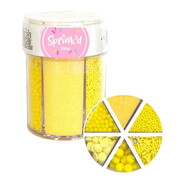 Yellow Edible Cake Sprinkles 6 Styles 200g